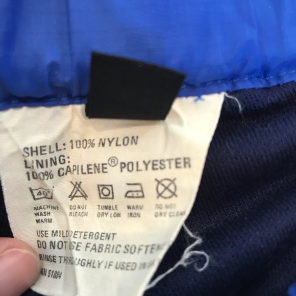 Patagonia Vintage Blue  Shell Pants Rip-Stop Nylon (XL) - Picture 5 of 8